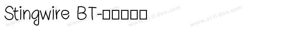 Stingwire BT字体转换
